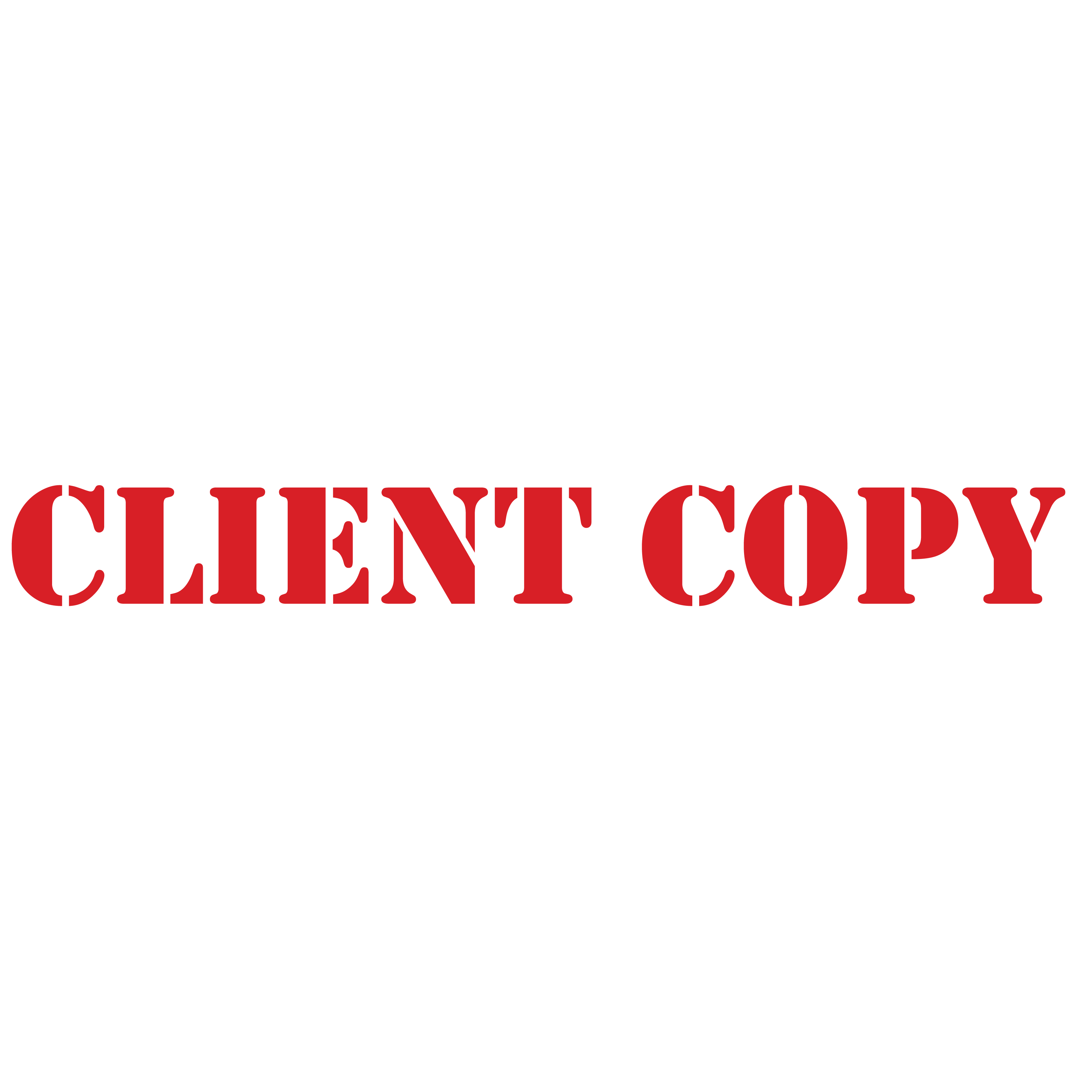 CLIENT COPY Stamp