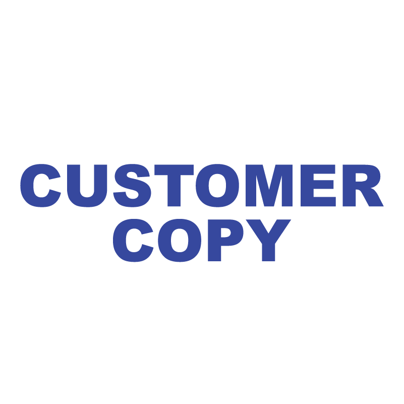 CUSTOMER COPY Stamp